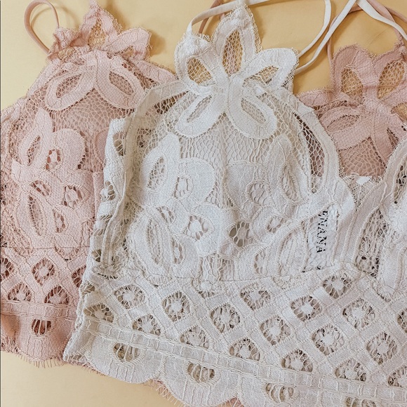 Brinisity Other - CALLIE LACE BRALETTE (BONE COLOR)
